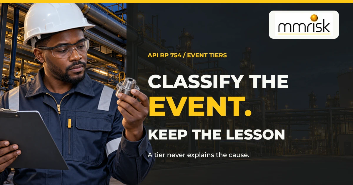 Featured image for Tier 1 and Tier 2 Process Safety Events: Classify Events Without Losing the Lesson